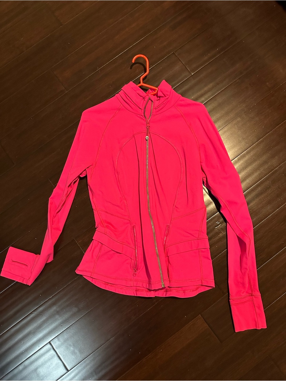 lululemon athletica Bright Pink Full-Zip Bomber Jacket